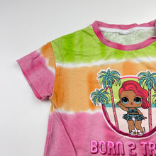 Load image into Gallery viewer, Girls LOL Surprise, colourful cotton tee / top, no size, L: 31cm, armpit to armpit: 29cm, FUC, size 2-3,  