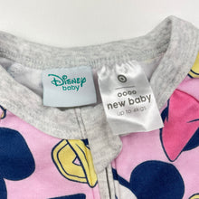Load image into Gallery viewer, Girls Disney, cotton zip romper, GUC, size 0000,  