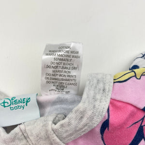 Girls Disney, cotton zip romper, GUC, size 0000,  