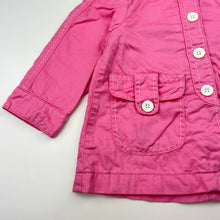 Load image into Gallery viewer, Girls Esprit, pink cotton jacket / coat, L: 39cm, GUC, size 2,  