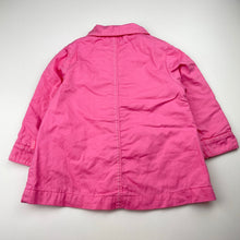Load image into Gallery viewer, Girls Esprit, pink cotton jacket / coat, L: 39cm, GUC, size 2,  