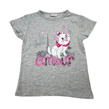 Load image into Gallery viewer, Girls Disney, Aristocats Marie tee / top, *Labelled Sz 6, but runs small*, armpit to armpit 29cm, GUC, size 4-5,  
