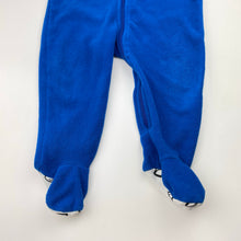 Load image into Gallery viewer, Unisex NRL Supporter, Bulldogs fleece zip coverall / romper, pilling, FUC, size 0,  