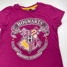 Load image into Gallery viewer, Girls Harry Potter, Hogwarts pyjama tee / top, FUC, size 8,  