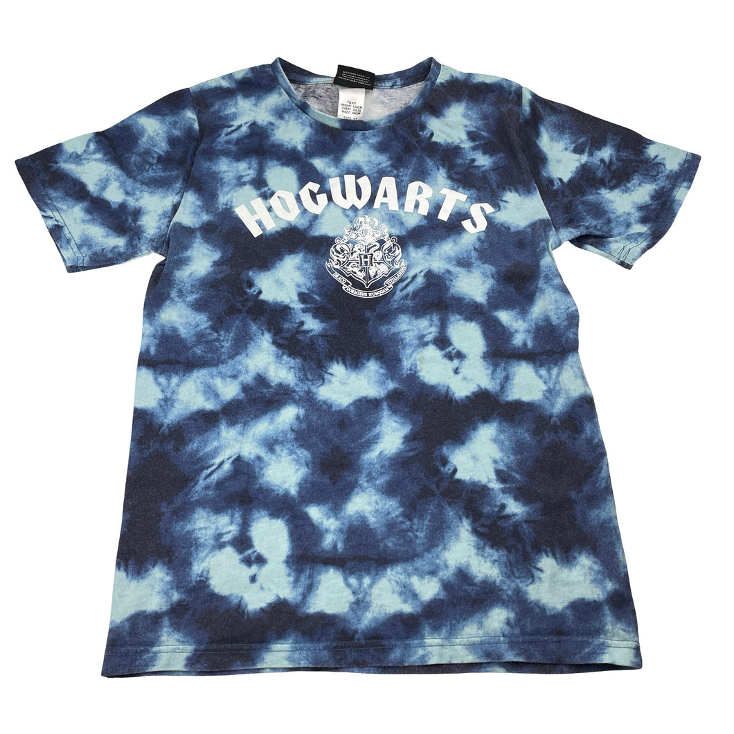 Unisex Harry Potter, Hogwarts tie dyed cotton tee / top, FUC, size 12,  
