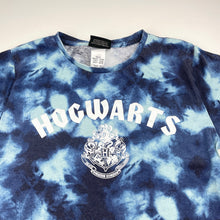 Load image into Gallery viewer, Unisex Harry Potter, Hogwarts tie dyed cotton tee / top, FUC, size 12,  