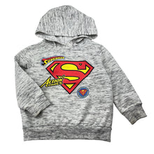 Load image into Gallery viewer, Boys DC Comics, Superman lightweight hoodie sweater, marks on cuffs, FUC, size 3,  