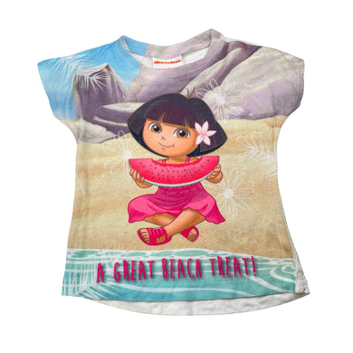 Girls Nickelodeon, Dora the Explorer lightweight tee / top, GUC, size 2,  