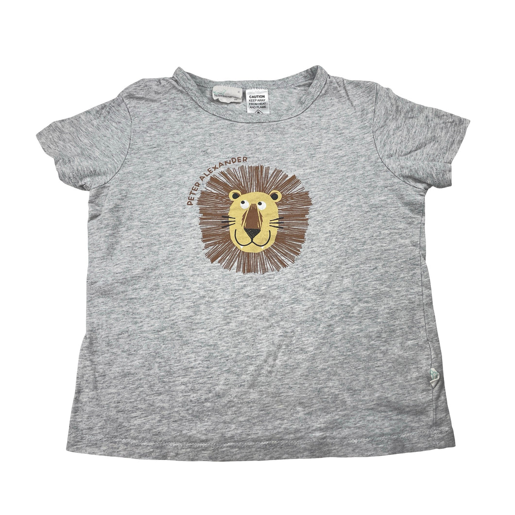 Boys Peter Alexander, cotton pyjama tee / top, lion, GUC, size 4,  