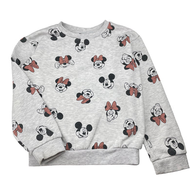 Girls Disney, Minnie Mouse fleece lined sweater / jumper, FUC, size 8,  