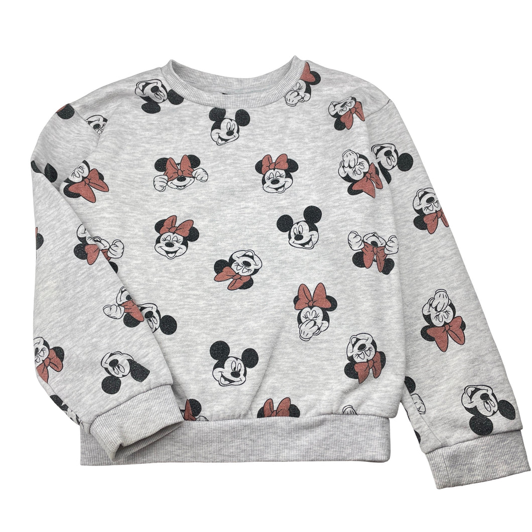 Girls Disney, Minnie Mouse fleece lined sweater / jumper, FUC, size 8,  
