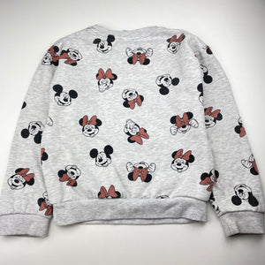 Girls Disney, Minnie Mouse fleece lined sweater / jumper, FUC, size 8,  