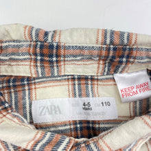 Load image into Gallery viewer, Boys Zara, cotton / linen long sleeve shirt, GUC, size 4-5,  