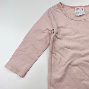 Girls Uniqlo, lightweight stretchy long sleeve top, FUC, size 2,  