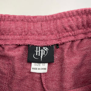 Girls Harry Potter, Gryffindor lightweight casual shorts, elasticated, FUC, size 10,  