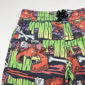 Boys Mambo, colourful board shorts, elasticated, dinosaurs, EUC, size 5,  
