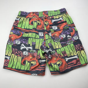 Boys Mambo, colourful board shorts, elasticated, dinosaurs, EUC, size 5,  