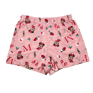 Girls Disney, Minnie Mouse Christmas pyjama shorts, EUC, size 7-8,  