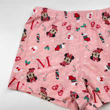 Load image into Gallery viewer, Girls Disney, Minnie Mouse Christmas pyjama shorts, EUC, size 7-8,  