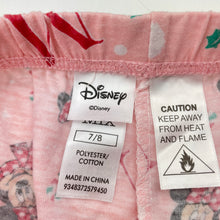 Load image into Gallery viewer, Girls Disney, Minnie Mouse Christmas pyjama shorts, EUC, size 7-8,  