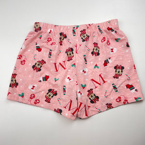 Girls Disney, Minnie Mouse Christmas pyjama shorts, EUC, size 7-8,  
