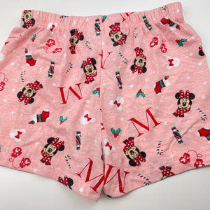 Girls Disney, Minnie Mouse Christmas pyjama shorts, EUC, size 7-8,  