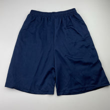 Load image into Gallery viewer, Boys navy, sports / activewear shorts, elasticated, EUC, size 8-10,  