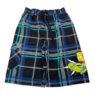 Boys The Simpsons, lightweight board shorts, elasticated, EUC, size 14,  
