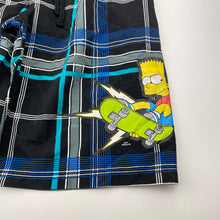 Load image into Gallery viewer, Boys The Simpsons, lightweight board shorts, elasticated, EUC, size 14,  