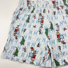 Load image into Gallery viewer, Unisex Dr Seuss, The Grinch cotton Christmas pyjama shorts, FUC, size 10,  