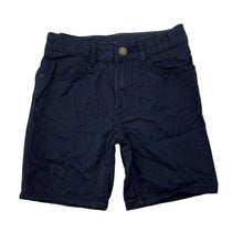 Load image into Gallery viewer, Boys H&amp;M, navy cotton shorts, adjustable, GUC, size 4,  
