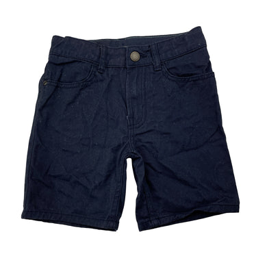 Boys H&M, navy cotton shorts, adjustable, GUC, size 4,  