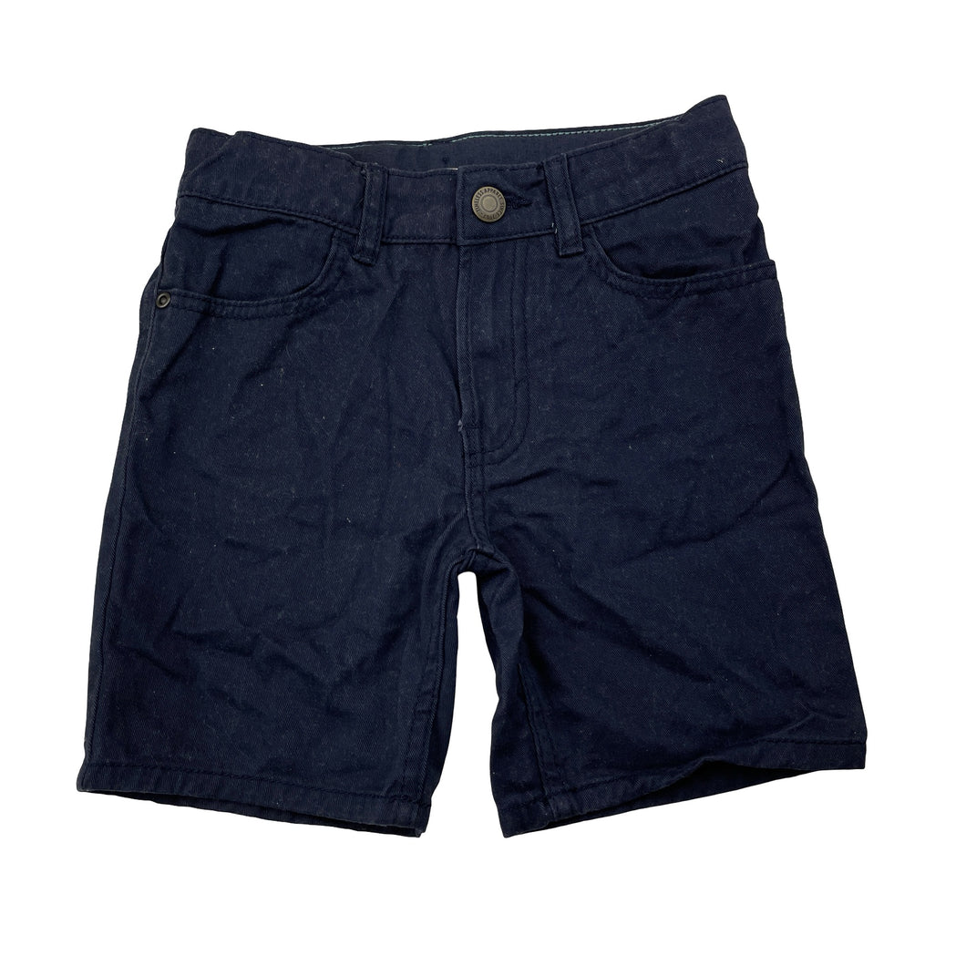 Boys H&M, navy cotton shorts, adjustable, GUC, size 4,  