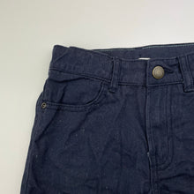 Load image into Gallery viewer, Boys H&amp;M, navy cotton shorts, adjustable, GUC, size 4,  