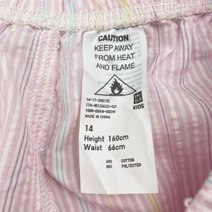 Girls Uniqlo, lightweight pyjama shorts, elasticated, EUC, size 14,  