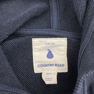 Boys Country Road, navy cotton hoodie sweater, tennis, wash fade, FUC, size 8,  