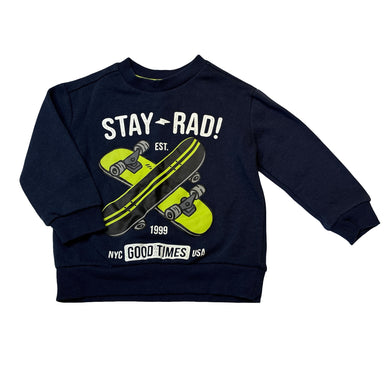 Boys Anko, fleece lined sweater / jumper, skateboards, FUC, size 2,  