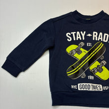 Load image into Gallery viewer, Boys Anko, fleece lined sweater / jumper, skateboards, FUC, size 2,  