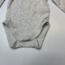 Load image into Gallery viewer, Unisex Anko, grey marle cotton bodysuit / romper, GUC, size 000,  