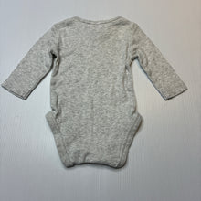 Load image into Gallery viewer, Unisex Anko, grey marle cotton bodysuit / romper, GUC, size 000,  