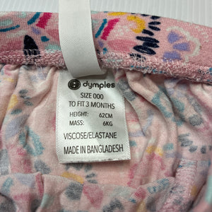 Girls Dymples, lightweight stretchy pants / bottoms, EUC, size 000,  