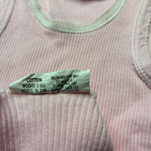 Load image into Gallery viewer, Girls BABY STEPS, ribbed cotton singlet top, EUC, size 0000,  