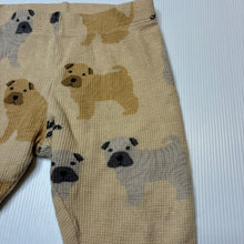 Load image into Gallery viewer, Unisex Peter Alexander, stretchy waffle pyjama pants / bottoms, dogs, GUC, size 0,  