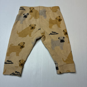 Unisex Peter Alexander, stretchy waffle pyjama pants / bottoms, dogs, GUC, size 0,  