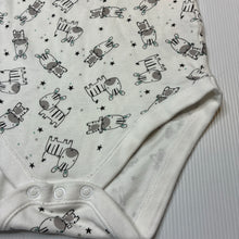 Load image into Gallery viewer, Unisex Primark, cotton bodysuit / romper, zebras, GUC, size 2,  