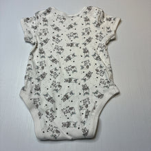 Load image into Gallery viewer, Unisex Primark, cotton bodysuit / romper, zebras, GUC, size 2,  