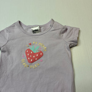 Girls Anko, stretchy bodysuit / romper, small mark left sleeve, FUC, size 000,  