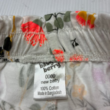 Load image into Gallery viewer, Girls Baby Berry, floral cotton shorts, elasticated, EUC, size 0000,  