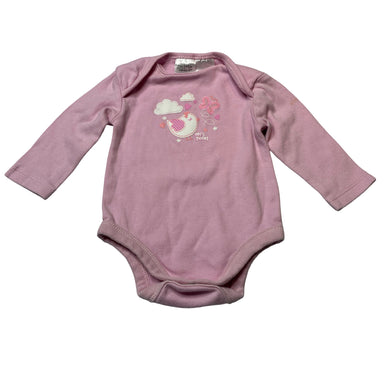 Girls Tiny Little Wonders, soft cotton bodysuit / romper, GUC, size 000,  
