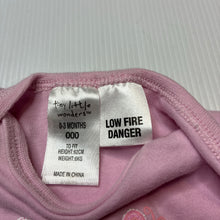 Load image into Gallery viewer, Girls Tiny Little Wonders, soft cotton bodysuit / romper, GUC, size 000,  